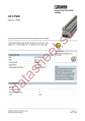 1923021 datasheet  